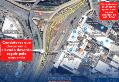 Trânsito na Avenida ACM será alterado nesta sexta-feira (15) por conta de obras na região